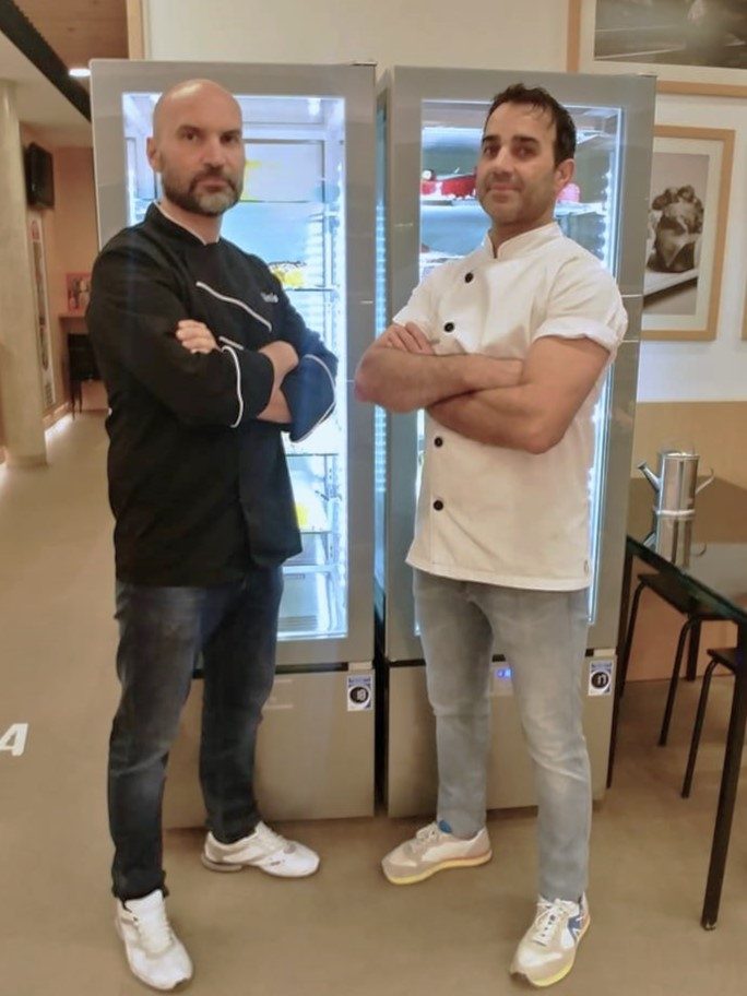 Chef Dinis Pinto com Adriano no projeto Flor do Tâmega em Avanca