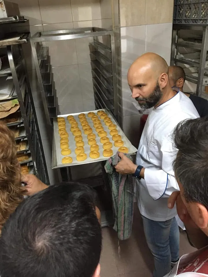 Chef Dinis Pinto a apresentar o resultado de uma formação de equipa